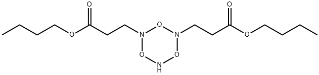 1,3,5-Triazine-1,3(2H,4H)-dipropanoic acid, dihydro-2,4,6-trioxo-, 1,3-dibutyl ester Structure