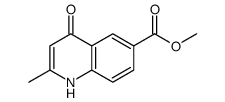 Methyl 4-hydroxy-2-methyl-6-quinolinecarboxylate结构式