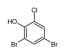 2,4-二溴-6-氯苯酚结构式