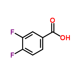 3,4-二氟苯甲酸结构式