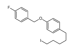 1-fluoro-4-[[4-(5-iodopentyl)phenoxy]methyl]benzene结构式