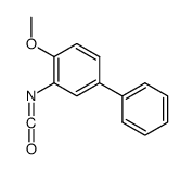 2-isocyanato-1-methoxy-4-phenylbenzene Structure