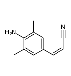 (E)-3-(4-氨基-3,5-二甲基苯基)丙烯腈结构式