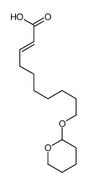 10-(oxan-2-yloxy)dec-2-enoic acid结构式