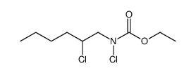 ethyl chloro(2-chlorohexyl)carbamate结构式