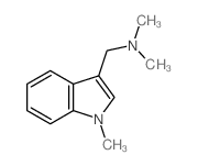 1H-Indole-3-methanamine,N,N,1-trimethyl- Structure