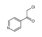 Ethanone, 2-chloro-1-(4-pyridinyl)- (9CI) Structure