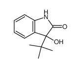 3-tert-Butyl-3-hydroxy-2,3-dihydroindol-2-one结构式
