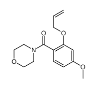 (4-methoxy-2-prop-2-enoxyphenyl)-morpholin-4-ylmethanone结构式