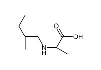 L-Alanine, N-(2-methylbutyl)- (9CI)结构式