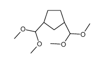 (1S,3R)-1,3-bis(dimethoxymethyl)cyclopentane Structure