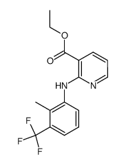 ethyl 2-(2-methyl-3-trifluoromethylanilino)nicotinate结构式