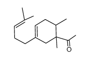 1-[1,6-dimethyl-3-(4-methylpent-3-enyl)-3-cyclohexen-1-yl]ethan-1-one结构式