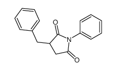 3-benzyl-1-phenylpyrrolidine-2,5-dione Structure