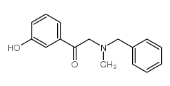 α-(N-苄基-N-甲基氨基)-间羟基苯乙酮盐酸盐结构式