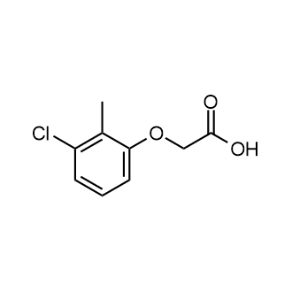 2-(3-氯-2-甲基苯氧基)乙酸结构式