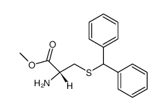 (R)-Methyl 2-amino-3-(benzhydrylthio)propanoate结构式