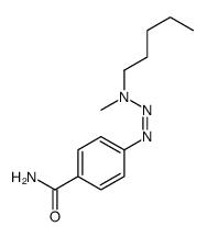4-[[methyl(pentyl)amino]diazenyl]benzamide Structure