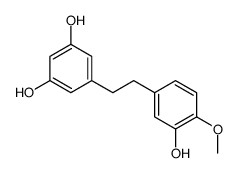 5-[2-(3-hydroxy-4-methoxyphenyl)ethyl]benzene-1,3-diol结构式