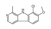8-氯-7-甲氧基-1-甲基-9h-吡啶并[3,4-b]吲哚结构式