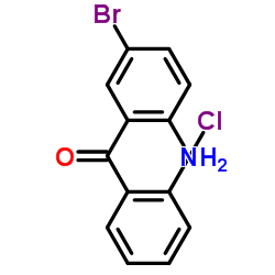 2-氨基-5-溴-2'-氯二苯甲酮结构式