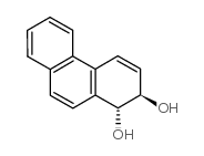 trans-1,2-dihydroxy-1,2-dihydrophenanthrene Structure