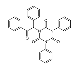 1-(2-oxo-1,2-diphenyl-ethyl)-3,5-diphenyl-[1,3,5]triazinane-2,4,6-trione结构式