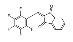 2-[(2,3,4,5,6-pentafluorophenyl)methylidene]indene-1,3-dione Structure
