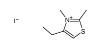 4-ethyl-2,3-dimethyl-1,3-thiazol-3-ium,iodide Structure