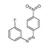 (3-fluorophenyl)-(4-nitrophenyl)diazene结构式