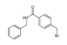 N-benzyl-4-(bromomethyl)benzamide结构式