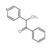 1-phenyl-2-pyridin-4-yl-propan-1-one结构式