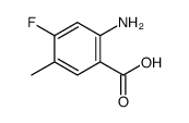 2-amino-4-fluoro-5-methylbenzoic acid Structure