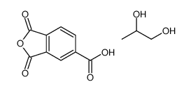 1,3-dioxo-2-benzofuran-5-carboxylic acid,propane-1,2-diol Structure