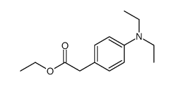 ethyl 2-[4-(diethylamino)phenyl]acetate结构式