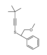 [(1S)-1-(3,3-dimethylbut-1-ynylsulfanyl)-2-methoxyethyl]benzene结构式