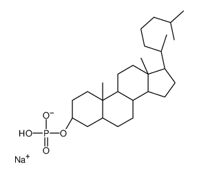 sodium,[(3R,5S,8R,9S,10S,13R,14S,17R)-10,13-dimethyl-17-[(2R)-6-methylheptan-2-yl]-2,3,4,5,6,7,8,9,11,12,14,15,16,17-tetradecahydro-1H-cyclopenta[a]phenanthren-3-yl] hydrogen phosphate Structure