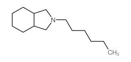 2-hexyl-1,3,3a,4,5,6,7,7a-octahydroisoindole结构式