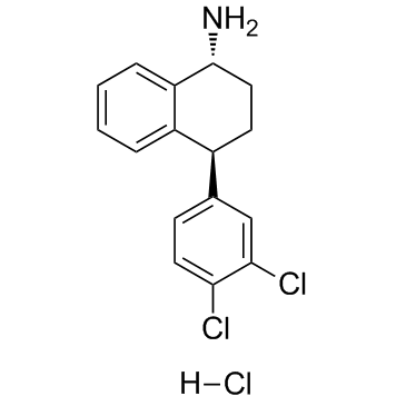 (1R,4S)-N-去甲基舍曲林盐酸盐结构式