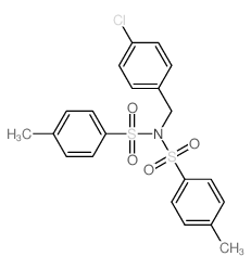 N-[(4-chlorophenyl)methyl]-4-methyl-N-(4-methylphenyl)sulfonyl-benzenesulfonamide结构式
