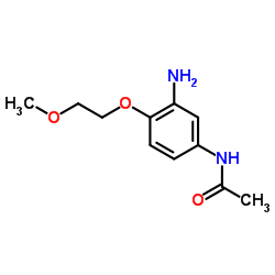 3-氨基-4-甲氧乙氧基乙酰替苯胺结构式