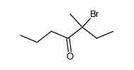 3-bromo-3-methyl-heptan-4-one结构式
