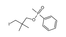 3-Iodo-2,2-dimethylpropyl methylphenylphosphinate结构式
