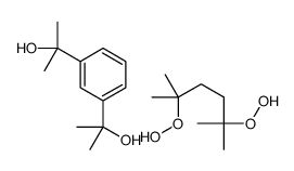 2,5-dihydroperoxy-2,5-dimethylhexane,2-[3-(2-hydroxypropan-2-yl)phenyl]propan-2-ol结构式