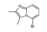 5-溴-2,3-二甲基咪唑并[1,2-a]吡啶结构式
