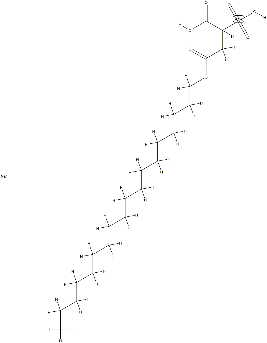sodium C-octadecyl 2-sulphosuccinate结构式