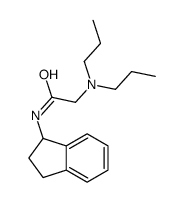 N-(2,3-dihydro-1H-inden-1-yl)-2-(dipropylamino)acetamide结构式