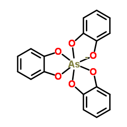 Tris[1,2-benzenediolato(2-)-κ2O1,O2]arsenate(1-) Structure