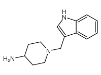 1-(1H-吲哚-3-基甲基)哌啶-4-胺结构式