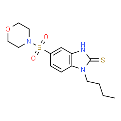 2H-Benzimidazole-2-thione, 1-butyl-1,3-dihydro-5-(4-morpholinylsulfonyl)- Structure